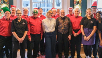 Christmas singout Purple Cafe
